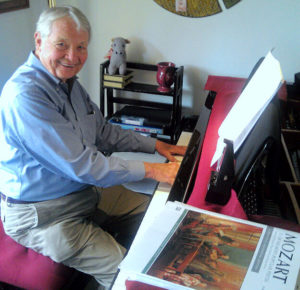 John at piano